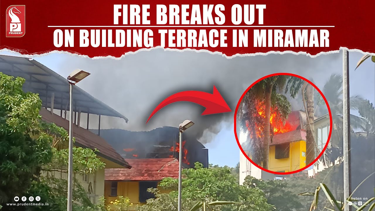 Fire Breaks Out On Building Terrace In Miramar - YouTube