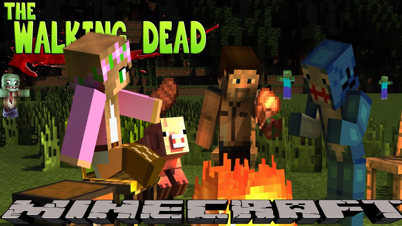 Minecraft THE WALKING DEAD - LITTLE CARLY AND SCUBA STEVE GO MISSING!!!!