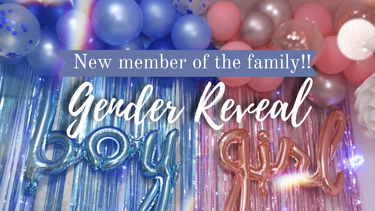 SIMPLE GENDER REVEAL IDEA | GENDER REVEAL FOR THE NEW MEMBER OF OUR FAMILY !