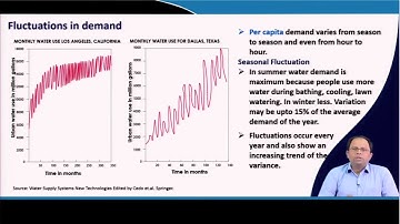 Lecture 08 : Fluctuations in Urban Water Demand #CH28SP #swayamprabha