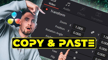 HOW TO Copy & Paste Clip Attributes to edit faster | Davinci Resolve 18 Tutorial