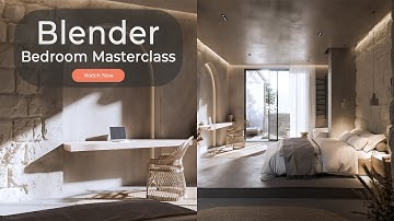 The First Blender 4.4 Bedroom MASTERCLASS | iMeshh.com Free Course
