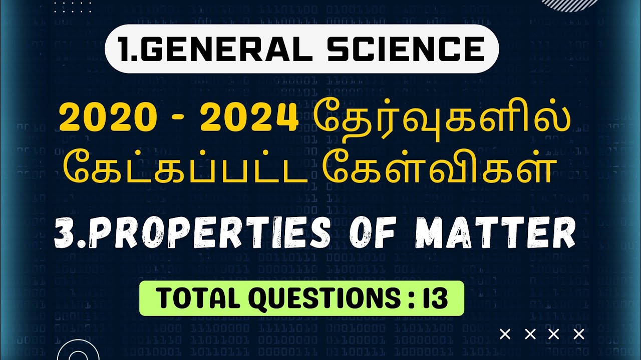 TNPSC EXAMS-GS - Unit 1.General Science - Chapter 3. Properties of ...