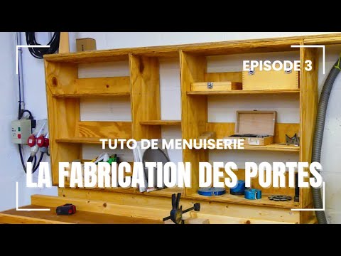 Fabrication de portes en bois. Une armoire de rangement pour mon banc de scie #3