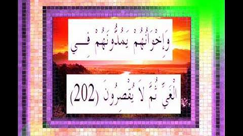 القرآن الكريم سورة الأعراف الأية 202 قراءة السديس.wmv