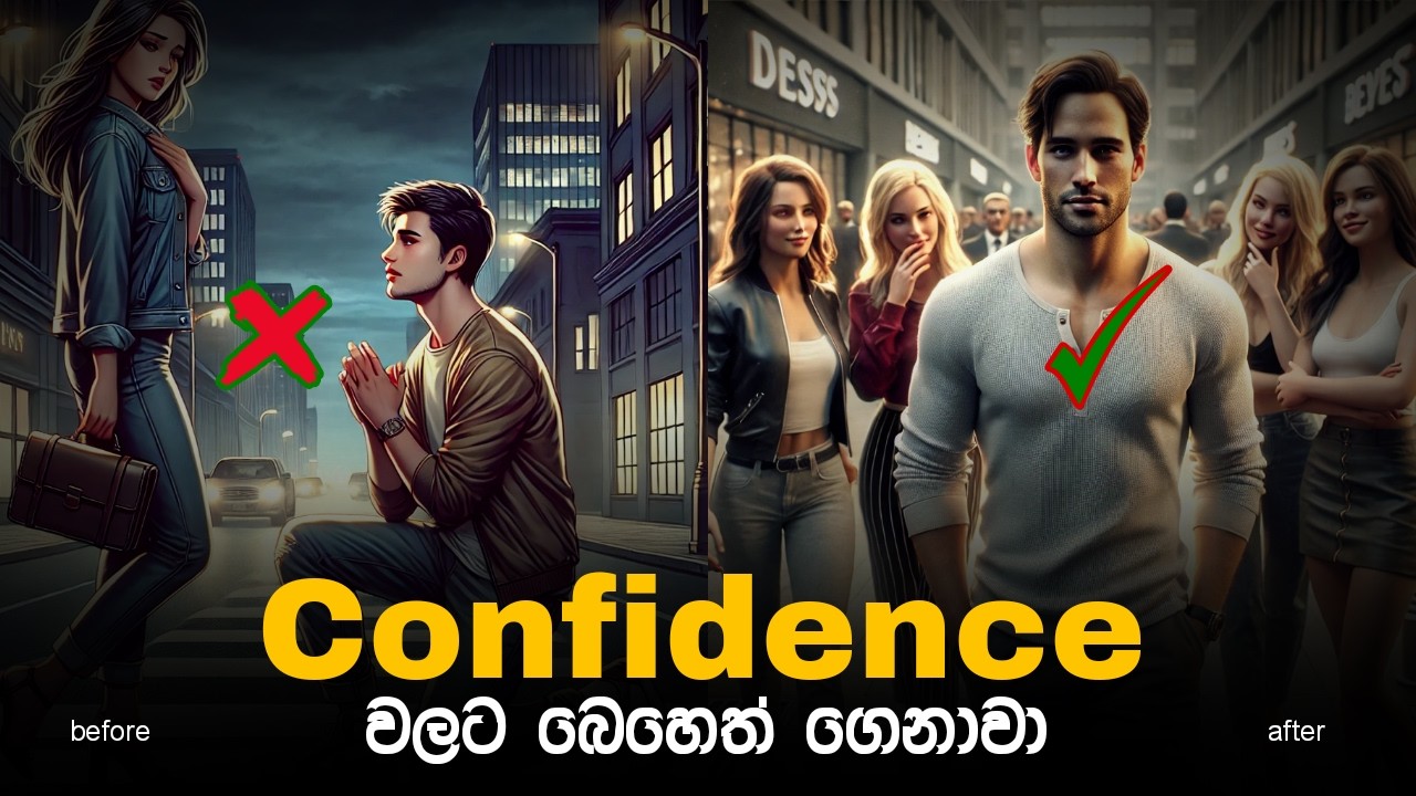 කවුරු ලගවත් දනින් නැමෙන්න ඉඩක් දෙන්නෙ නැති,Confidence එක හදාගන්න tips 6ක් | How to be more confident