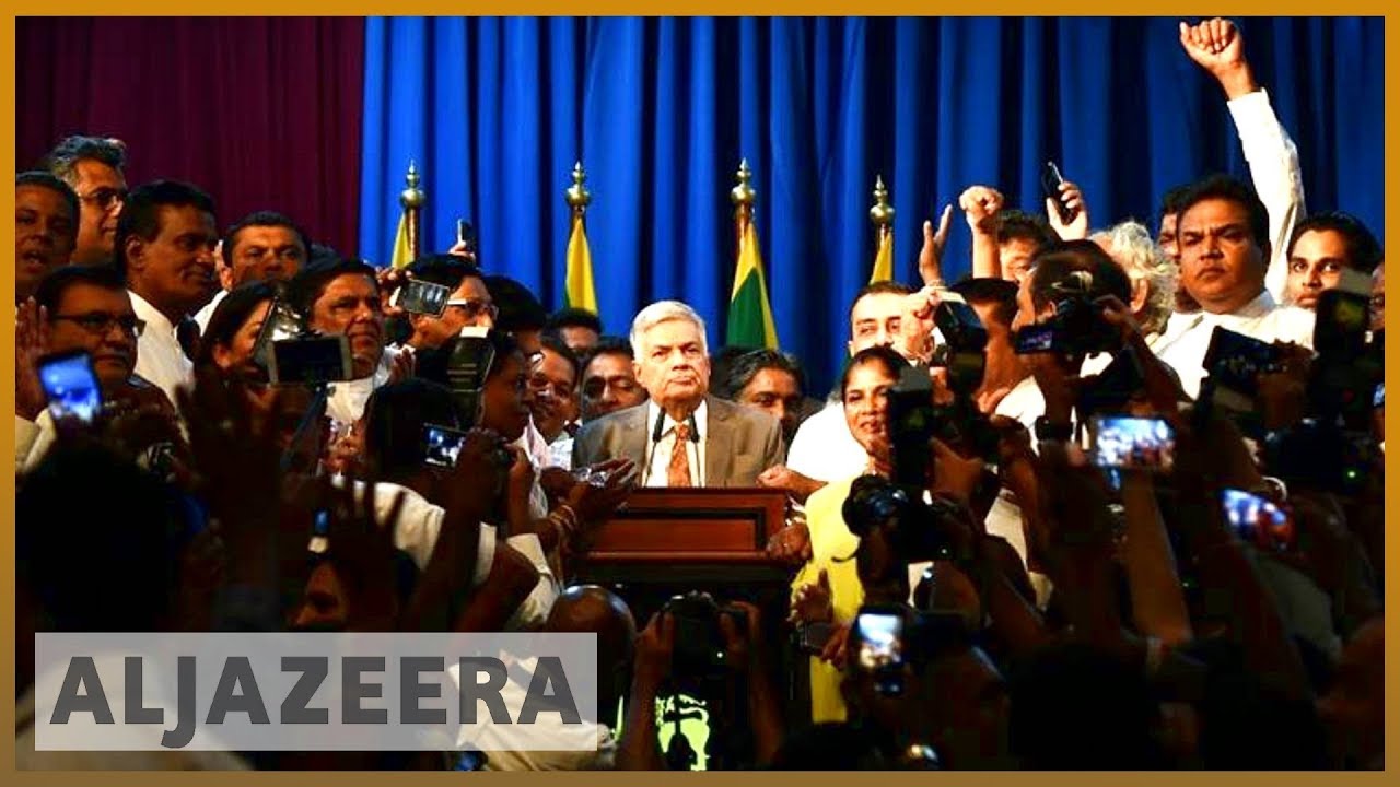 🇱🇰سريلانكا: إعادة رئيس الوزراء ويكريمسينغه إلى منصبه بعد أسابيع من الأزمة | الجزيرة الإنجليزية