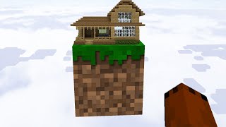 Minecraft Skyblock, But you can build a house on ONE BLOCK...