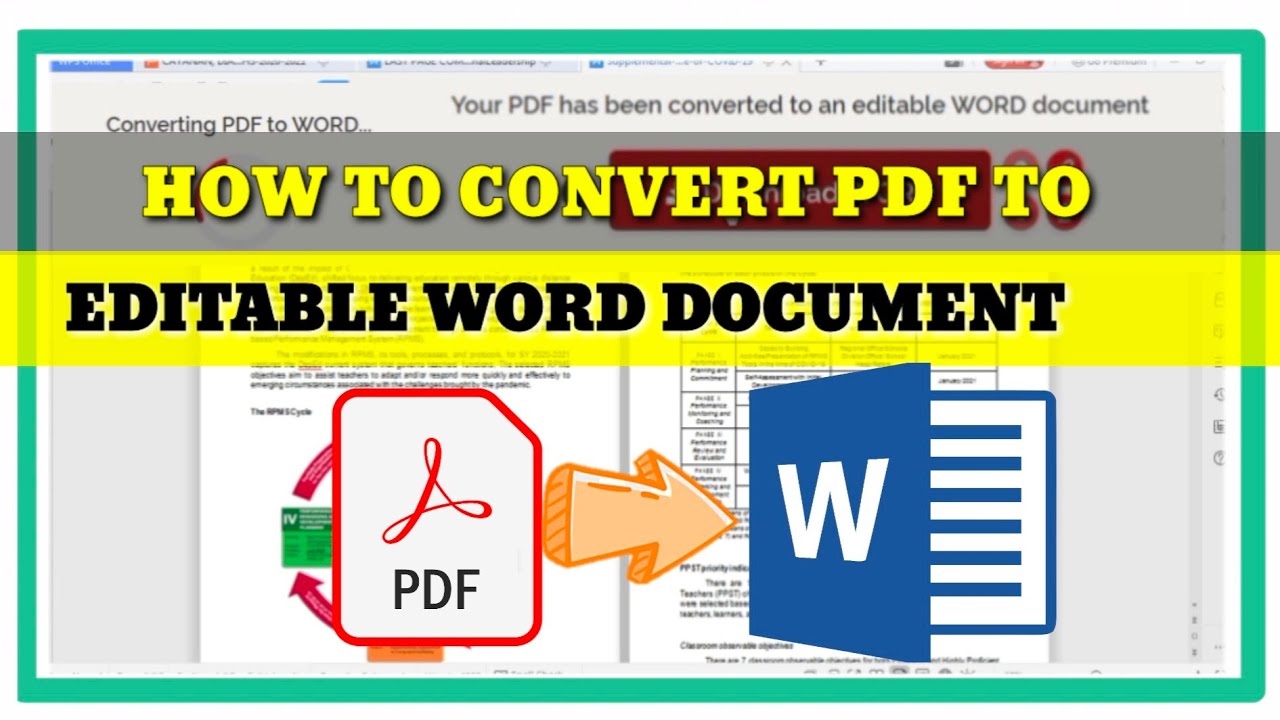 convert pdf to editable word document