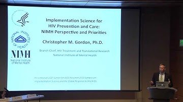 Christopher Gordon: Implementation Science for HIV Prevention and Care...