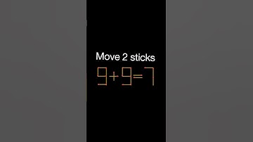 Move 2 matchsticks to make equation true #matchstick