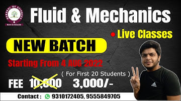 Mechanics and Fluid Dynamics New batch😍 | UPSC maths optional