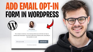 How to Add an Email Opt-in Form in WordPress (2026) ✅