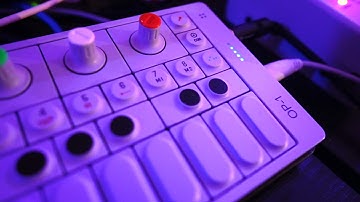 Hipster Gear Jam Delight. Polyend Tracker + Hologram Electronics Microcosm + Teenage Engineering OP1