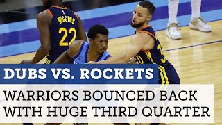 Warriors vs. Rockets highlights: Steph Curry leads Warriors with huge third quarter | NBC Sports BA