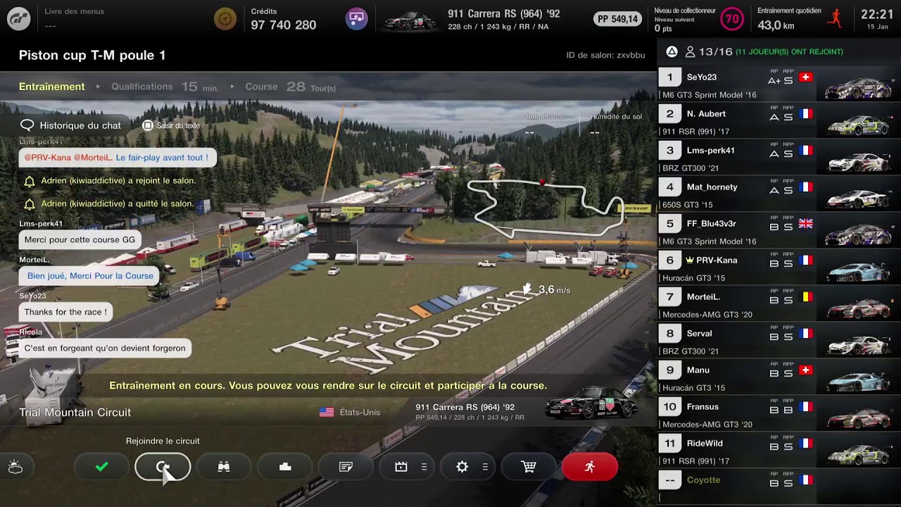 GT7 Piston Cup manche 5 poule A