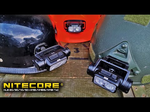 Видео: Уникальные крепления на любой шлем Nitecore HLB20/30/40/50+HMB1+HMB1 TAC+HMB1S@CorcoranAL