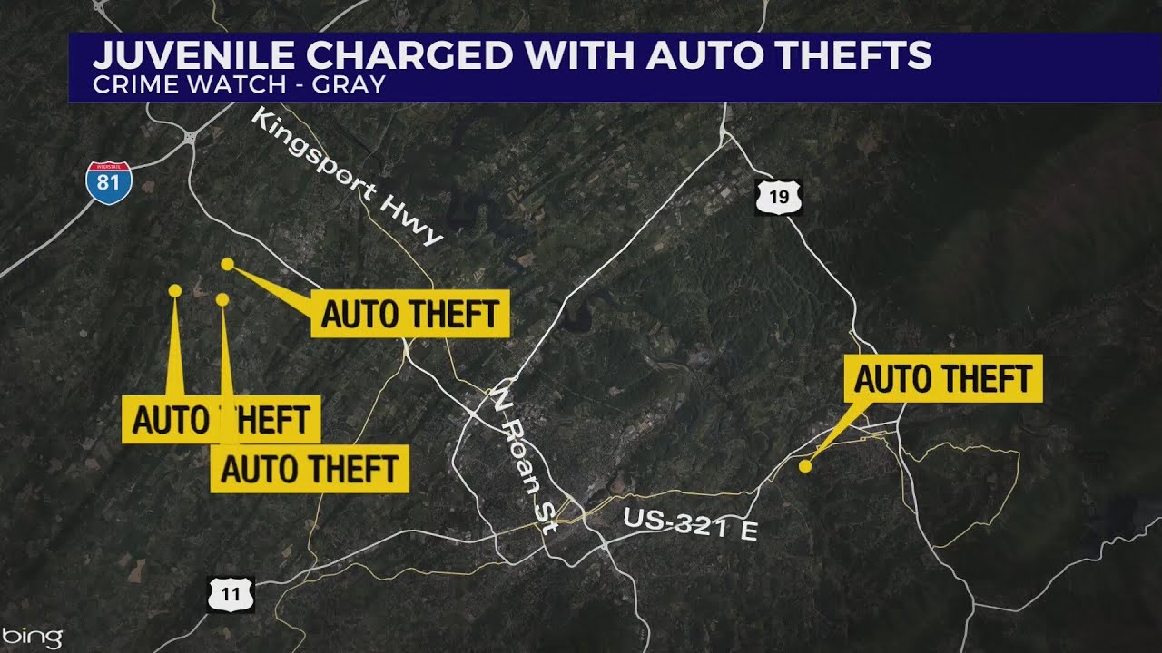 Juvenile arrested in string of Gray auto burglaries - YouTube