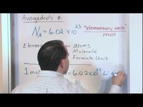 Avogadro's Number and the Mole - Chemistry Tutor - YouTube