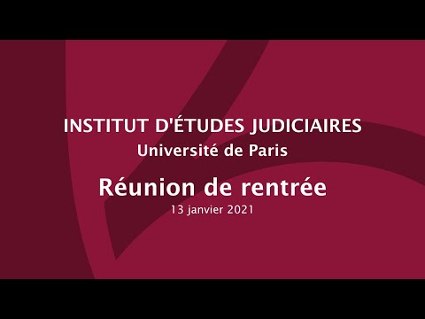 IEJ - Réunion de rentrée - 13/01/21