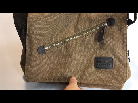 Local Lion Retro Canvas Satchel Schultertasche Messenger Bag von Aidonger Bewertung