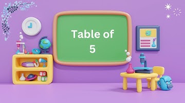 5-x1=5 Multiplication | Table of Five | 5 Tables Song Multiplication Time of tables - MathsTables