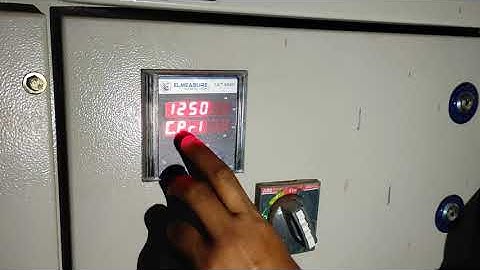 CT ratio setting on elmeasure power meter