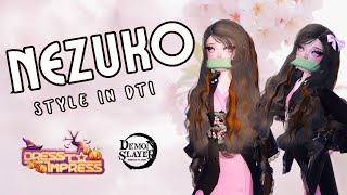 Nezuko Style Transformation - How to Dress Like Nezuko Kamado in Dress to Impress Tutorial