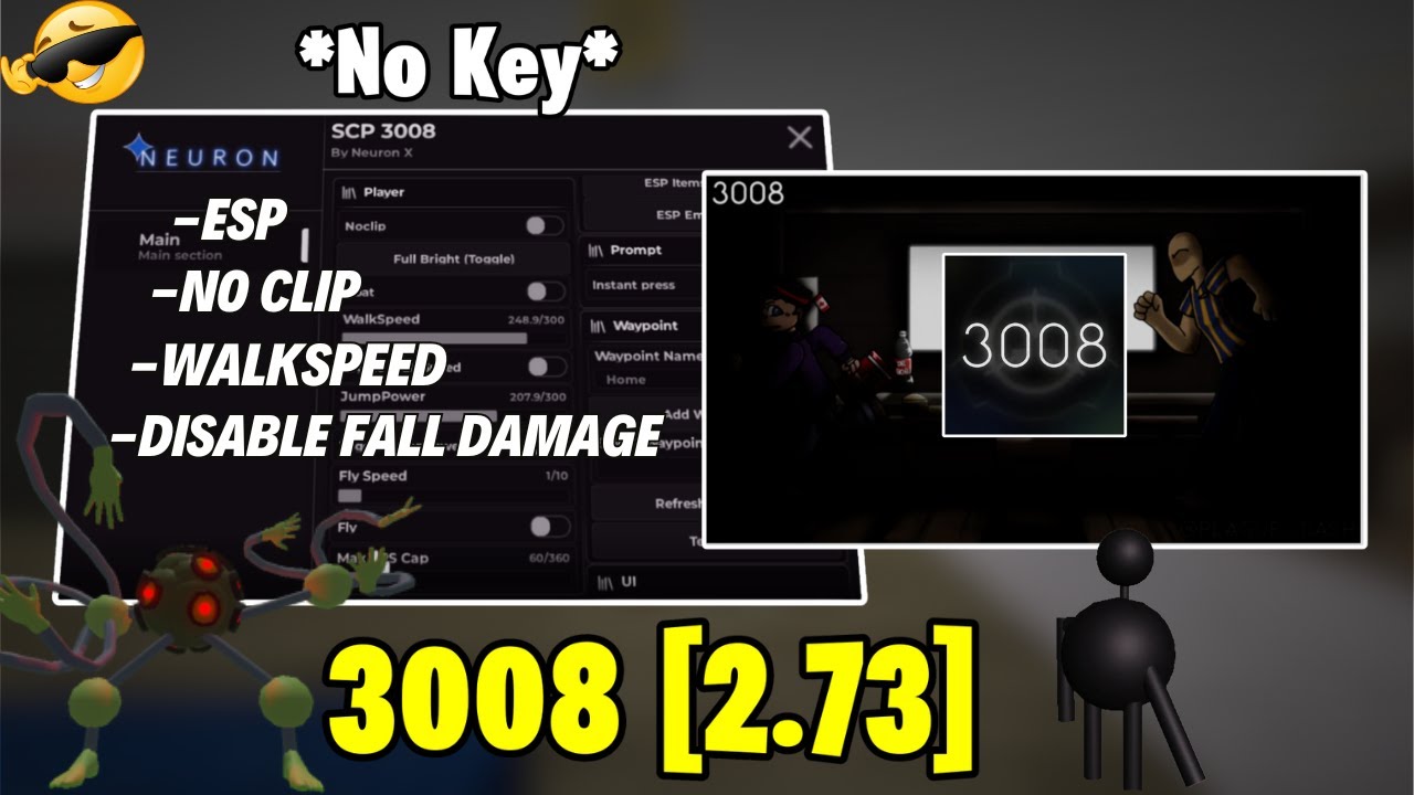 3008 [2.73] Script | Neuron Hub Showcase (Walkspeed + No Clip