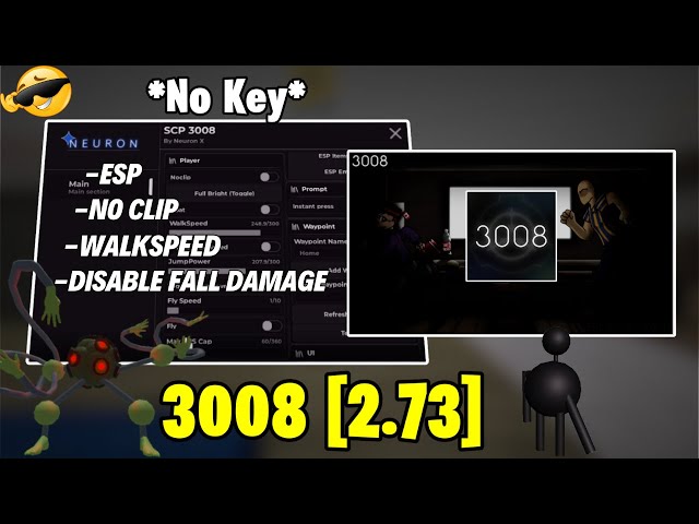 3008 [2.73] Script | Neuron Hub Showcase (Walkspeed + No Clip