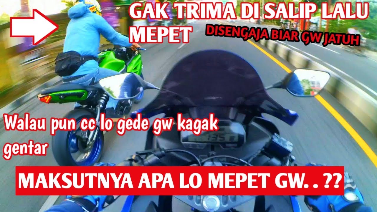 PENGENDARA MOGE KETAR KETIR DI ASEPIN R15V3||  MEPET GAK TRIMA DI SALIP