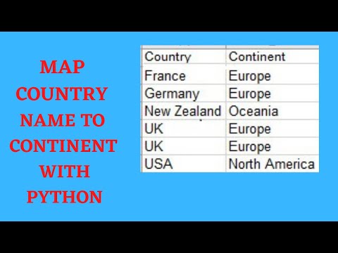 Map Country Names To  Continent Codes/Name: Pycountry-convert ISO 3116-1 (Python)