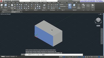 AutoCAD 2018 Tutorial for Beginners   #111  HOW TO USE THE CHAMFER COMMAND IN 3D SOLID OBJECT IN AUT