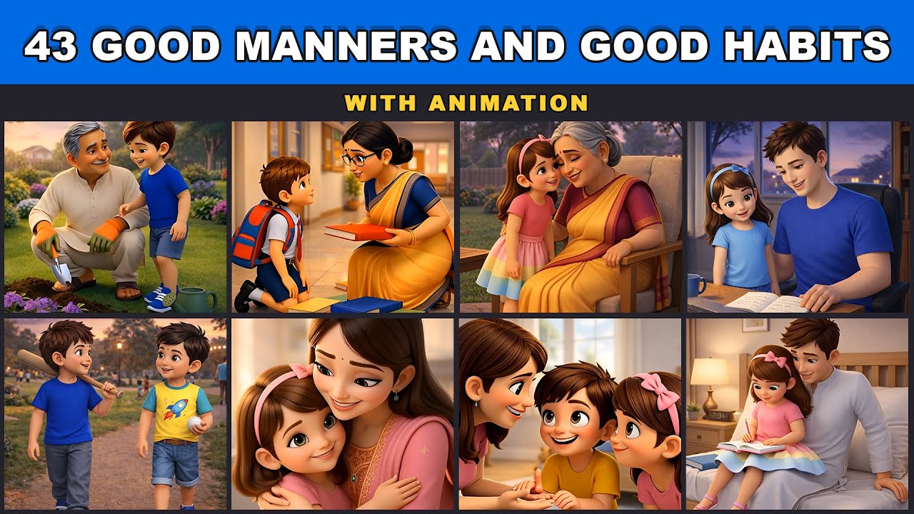43 Good Manners Every Child Should Know | Good Habits for Kids