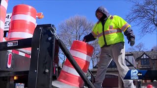 Construction crews begin a months-long project on Lake Drive