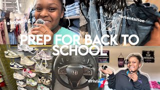 PREP W ME FOR BACK TO SCHOOL *shopping, practice, orientation, + more!!