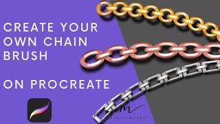 How to make Chain Brushes on Procreate for jewelry designing?
