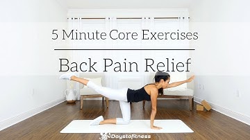 5 Minute Core Exercises for Back Pain Relief