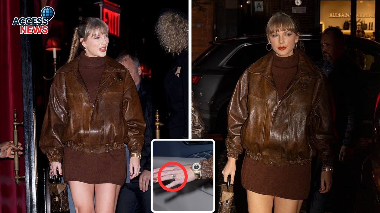 ✨ Тейлор Свифт демонстрирует обручальное кольцо и ноги на девичнике 💍💃