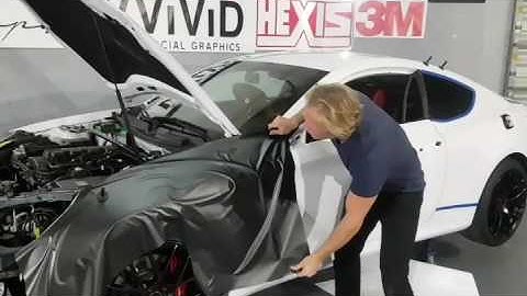 How to vinyl wrap a fender in regular vinyl film. By @ckwraps