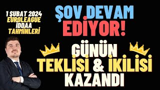 1 Şubat 2024 Euroleague İddaa Tahmi̇nleri̇ Real Madri̇d-Asvel Katilda Alev Aldik