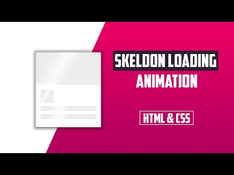 How To Create Skelton Loading Animation Using HTML and CSS | Inspect Institute
