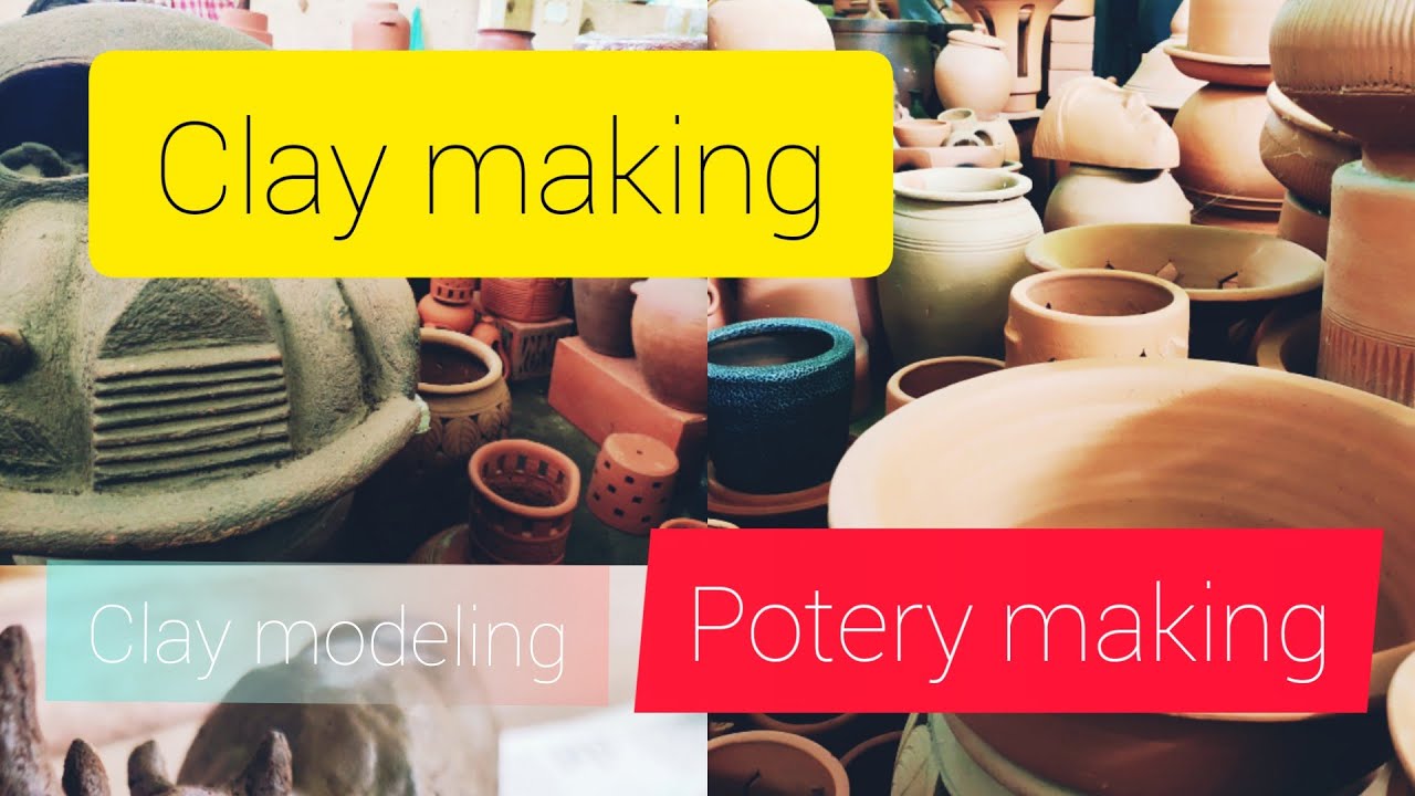 Clay making /modern potery making / clay modeling/potery factory YouTube
