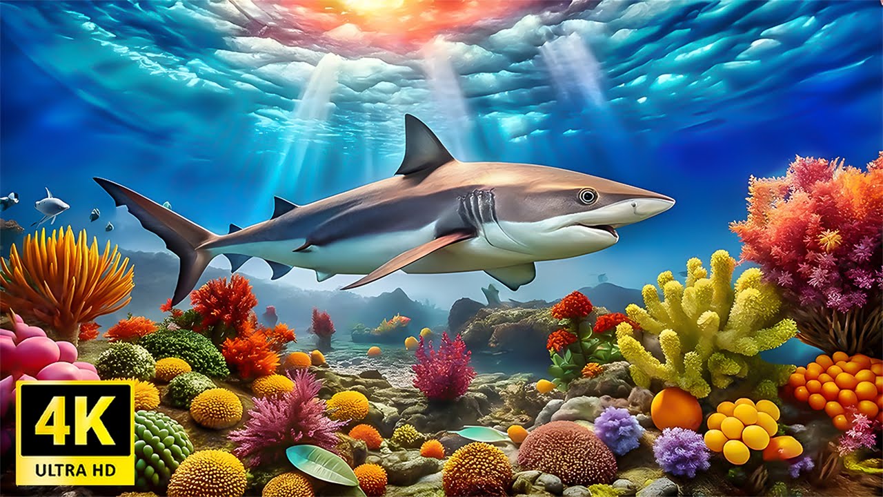 4K Underwater Wonders - Captivating Marine Life & Tranquil Music - YouTube