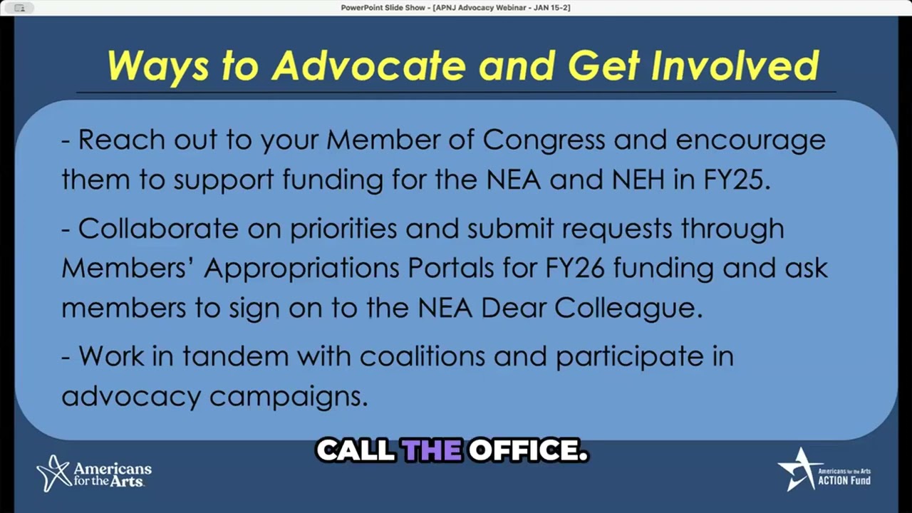 Advocacy in Action: Key Takeaways from ArtPride NJ's January Webinar!