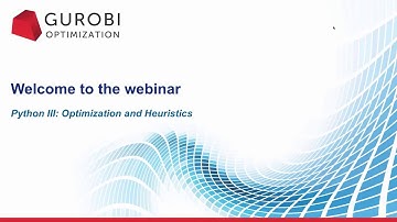Python III -- Optimization and Heuristics