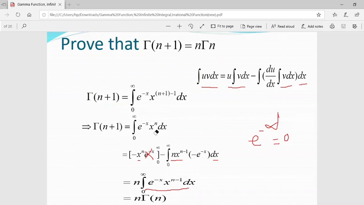 Gamma Function - YouTube