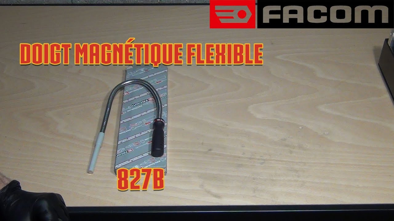 Doigt magnétique flexible ''lumineux'' - Facom 828 : Outillage Métiers