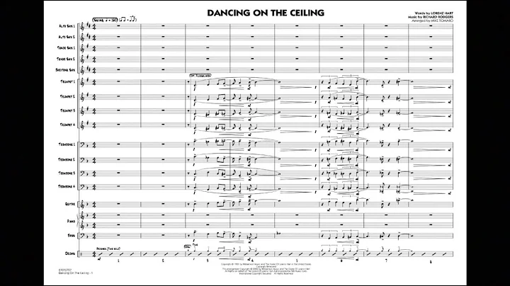 Dancing on the Ceiling arranged by Mike Tomaro