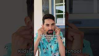 Kids with AD at school not realizing they were stimming